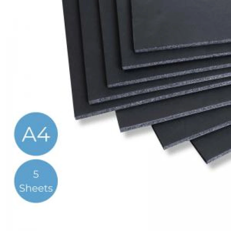 Image of ValueX Foamboard 5mm A4 Black (Pack 5) FBBKA45