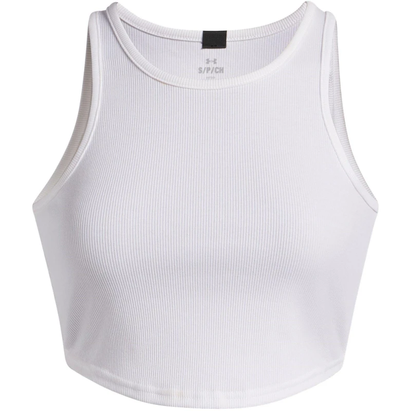 Image of Under Armour Womens Rival Rib Vest White female 14 (L)