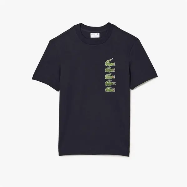 image of Lacoste Line Crocodile T Shirt - Size M