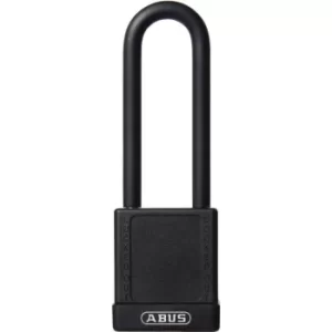 74/40HB75 40MM Aluminium Padlock 1-KEY 75MM Long Shackle Black