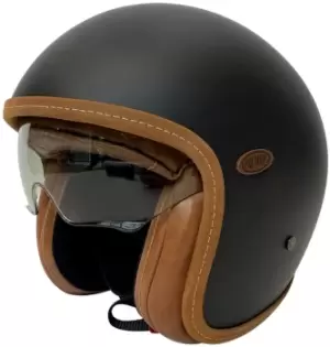 Image of Premier Vintage Platinum U9 BM Jet Helmet, black-grey, Size L, black-grey, Size L
