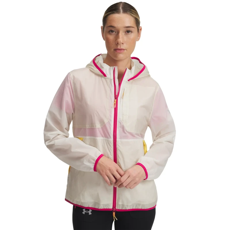 Image of Womens waterproof jacket Under Armour Launch Gris Female M