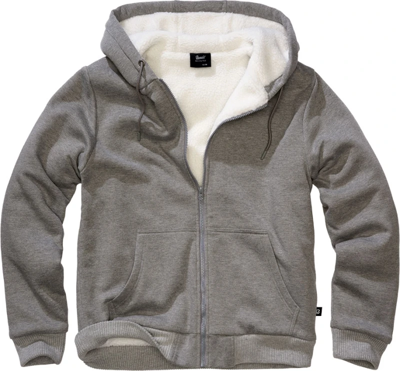 Image of Brandit Teddy Sweater, hoodie , color: Grey , size: 7XL