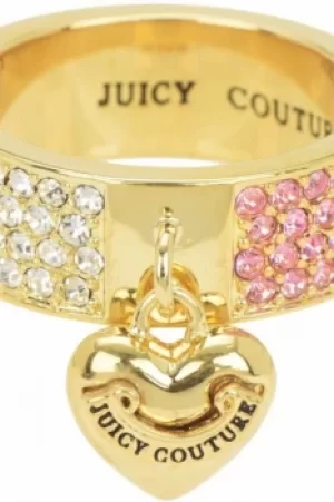 image of Juicy Couture Jewellery Iconic Gradient Pave Heart Ring JEWEL WJW732-654-8