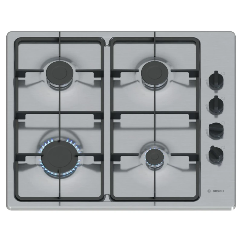 Image of Bosch Series 2 PBP6B5K60 58cm Gas Hob - Stainless Steel