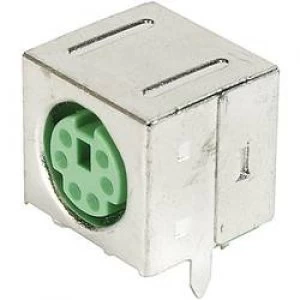 Image of ASSMANN WSW A DIO FS06GREEN Mini DIN panel mounted Socket Shielded shielded Number of pins 6