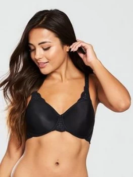 Image of Triumph Amourette 300 Minimiser Bra - Black, Size 38, Women