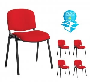 Image of Taurus Meeting Room Stackable Room Box of 4 With Black Frame and no