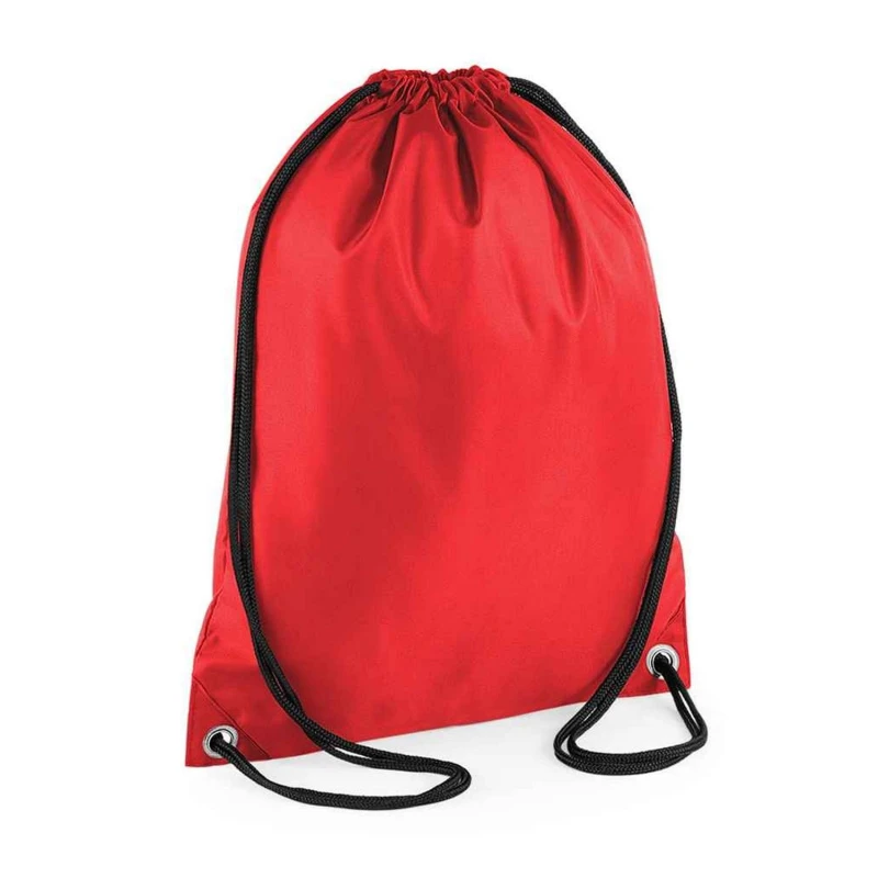 Image of Bagbase Mens Budget Drawstring Bag in Red Red Male