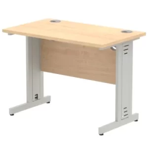 image of Impulse Cable Managed 1000 Rectangle Desk Maple