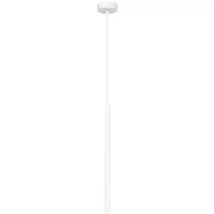 Image of Emibig Selter White Slim Pendant Ceiling Light 1x G9