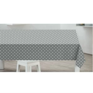 image of Sabachi Sabichi Grey Spot PVC Tablecloth