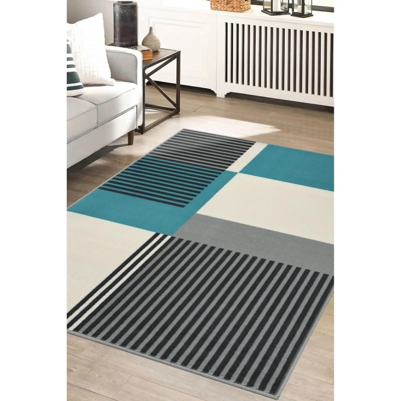 Image of Homemaker Maestro Barcode Rug - Green Green 120x170cm