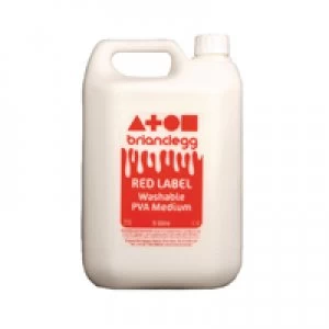 image of Brian Clegg PVA Glue Red Label 5 Litre