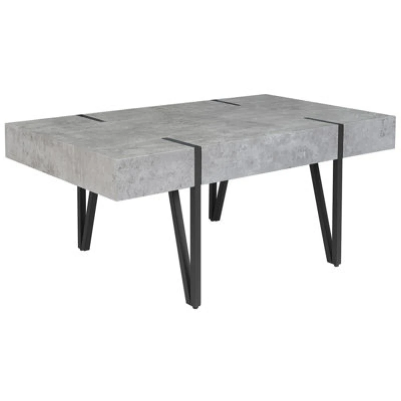 Image of Beliani Coffee Table Adena Grey Concrete Effect