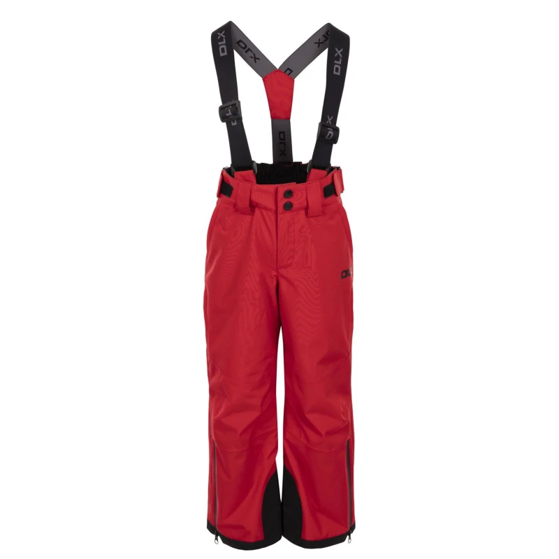 Image of Trespass Benito Ski Trousers in Red Size: 2-3 Years Red Unisex 2-3 Years