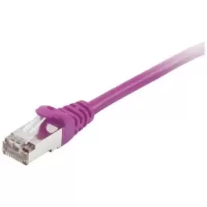 Image of Equip 605554 RJ45 Network cable, patch cable CAT 6 S/FTP 5m Violet gold plated connectors