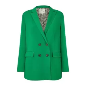 image of Yumi Green Relaxed Blazer - Green