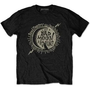 Image of John Fogerty - Bad Moon Wolf Unisex Large T-Shirt - Black