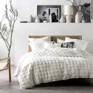 Image of Linen House Haze Duvet Cover Set (Double) (White)
