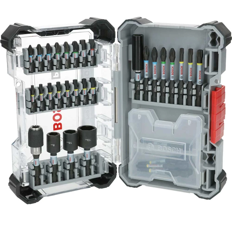 Image of Bosch PRO 33 Piece Impact Screwdriver Bit Set 2608521U76