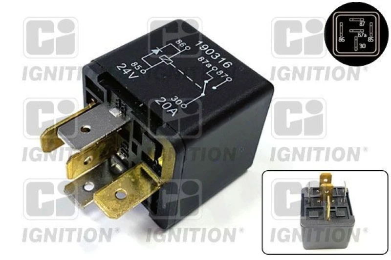 Image of QUINTON HAZELL Fuel pump relay QUINTON HAZELL XRL121