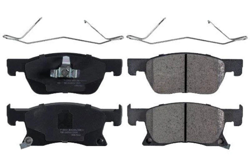 Image of SWAG 42 11 6239 Brake pad set Front Axle, with acoustic wear warning, with staples Brake Pad Set,disc brake (402)