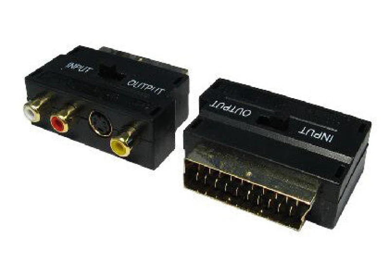 Image of Cables Direct Cables Direct SCART Adaptor with Input/Output Switch 3SR3V