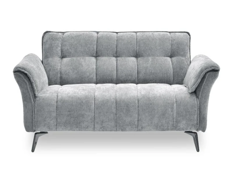 Image of Seconique Amalfi Grey Fabric 2 Seater Sofa