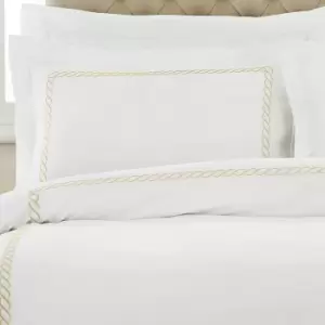 Image of Cleopatra 200TC Cotton Embroidered Pillowcase Gold