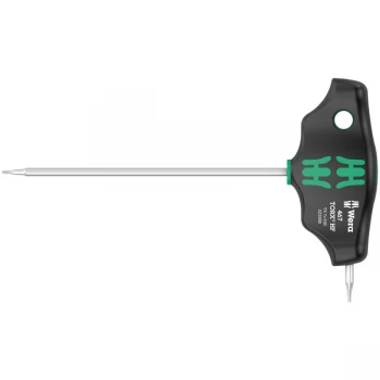 Image of Wera 05023368001 467 TORX HF T-Handle Screwdriver - HF TX 7 x 100mm