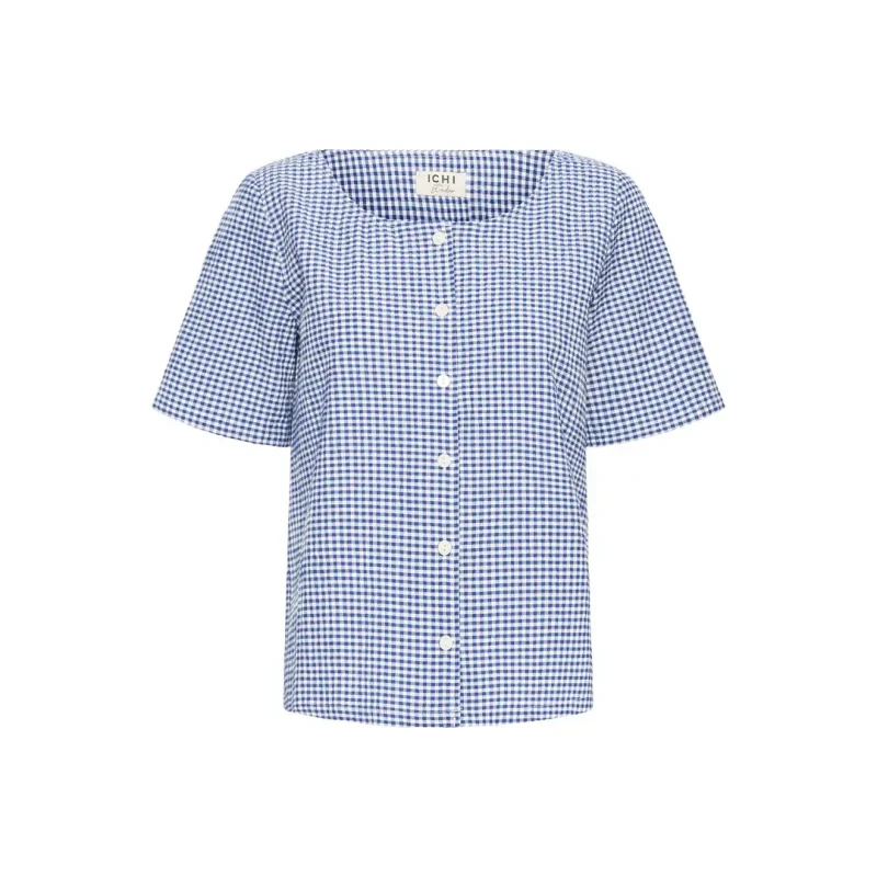 Image of Ichi Womens short-sleeve shirt Ichi Jilma Bleu Female 34