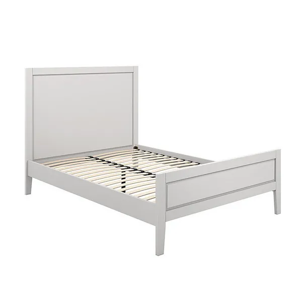 Image of LPD Bay 5ft King Size Cement Grey Wooden Double Bed Frame