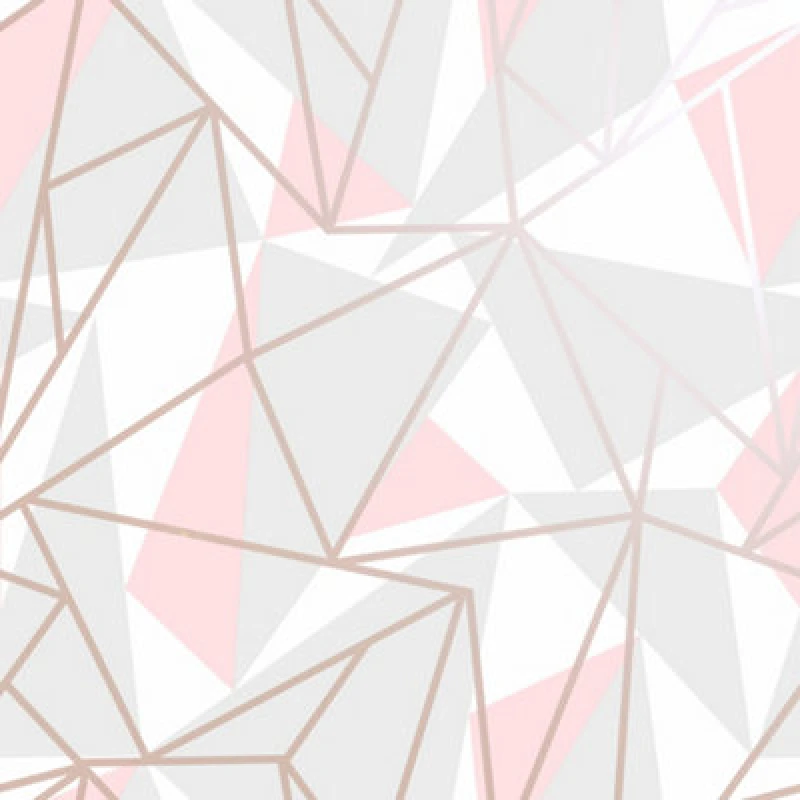 Image of Holden Decor Holden Decor Metallic Shard Pink Geometric Feature Wallpaper