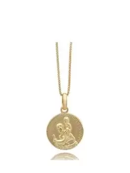 image of Rachel Jackson St Christopher Talisman Charm Gold Necklace, Gold, Women