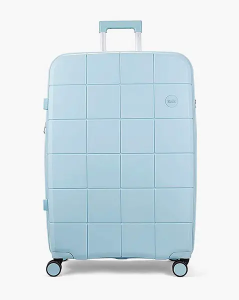 image of Rock Luggage Pixel EA48901 8 Wheel Hardshell Large Pastel Blue Suitcase