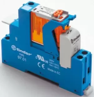 Image of Finder, 24V ac SPDT Interface Relay Module, Screw Terminal, DIN Rail