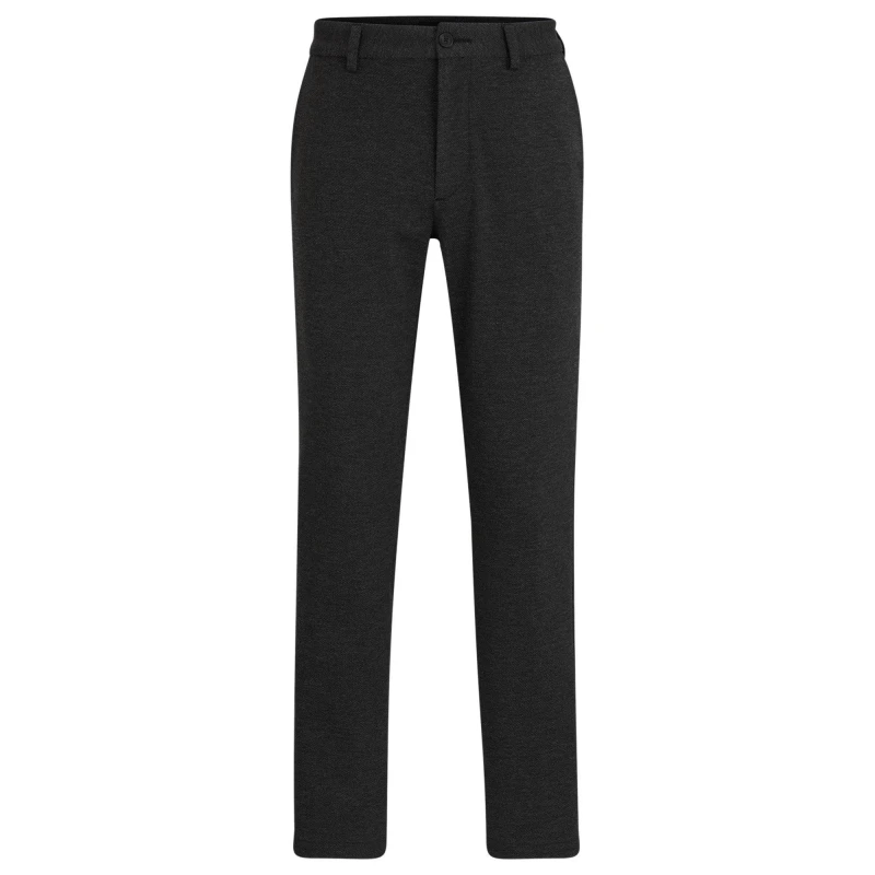 Image of Boss Mens P-Kaiton Slim Fit Trousers Black male 46 (S)