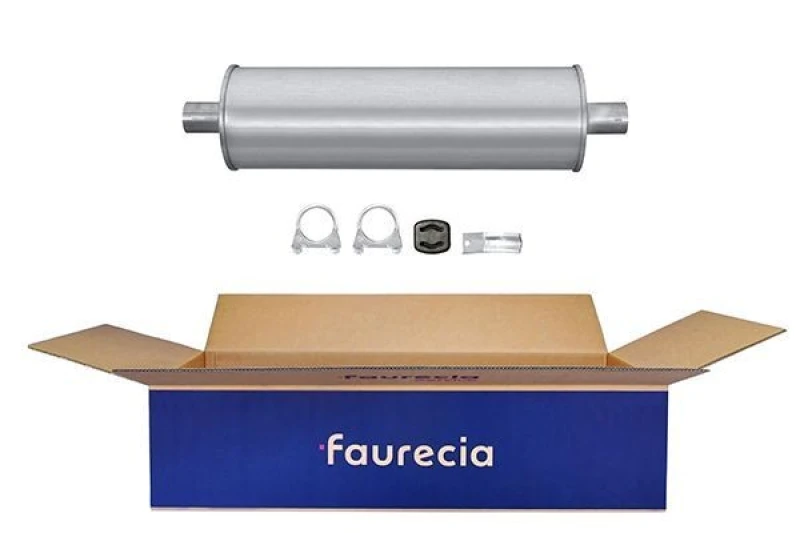 Image of HELLA Rear silencer HELLA 8LD 366 033-251
