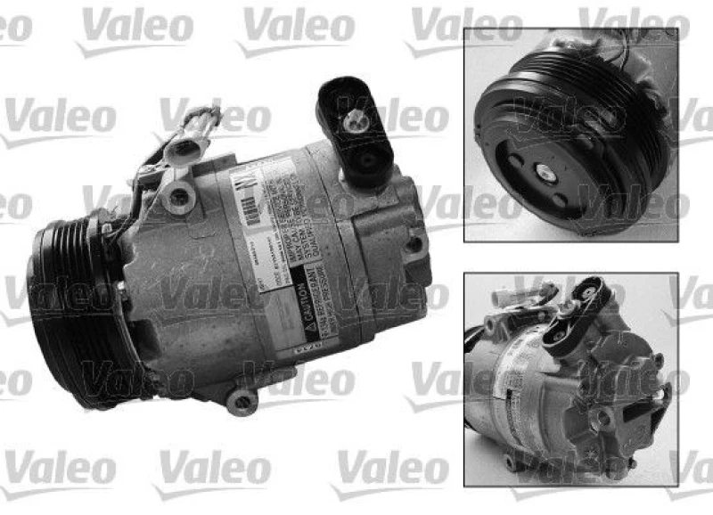 Image of VALEO 699270 AC Compressor PAG 125, Refrigerant: R134a, with PAG compressor oil Compressor,air conditioning (447)