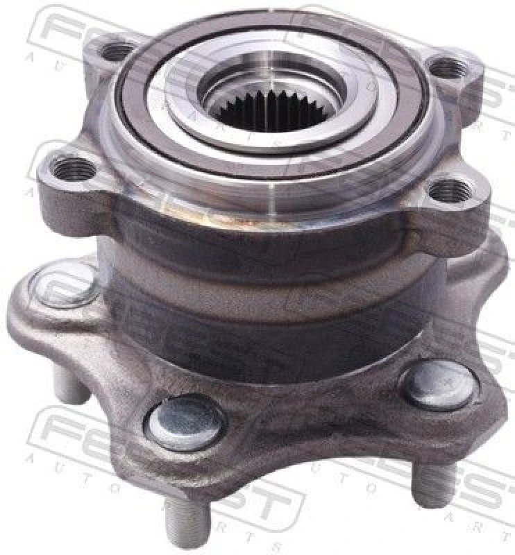 Image of FEBEST 0282-R52R Wheel Hub Rear Axle, with ABS sensor ring Wheel Hub (653)
