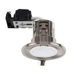 image of Pack of 10 MiniSun Fire Rated Downlights in Brushed Chrome