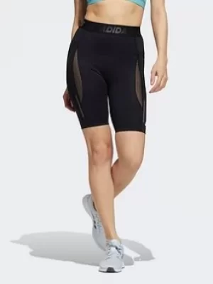 Image of adidas Techfit Heat.rdy Short Tights, Black, Size S, Women