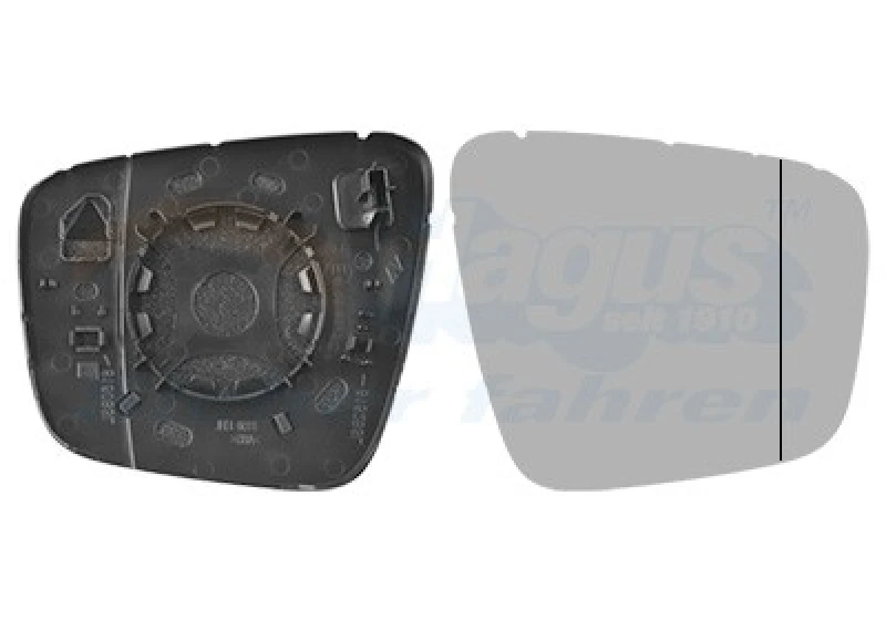 Image of VAN WEZEL Wing mirror glass VAN WEZEL 4414838