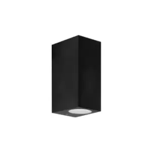 Netlighting Kubo Double Emission Outdoor Wall Fixture Up Down Light Black IP44 G