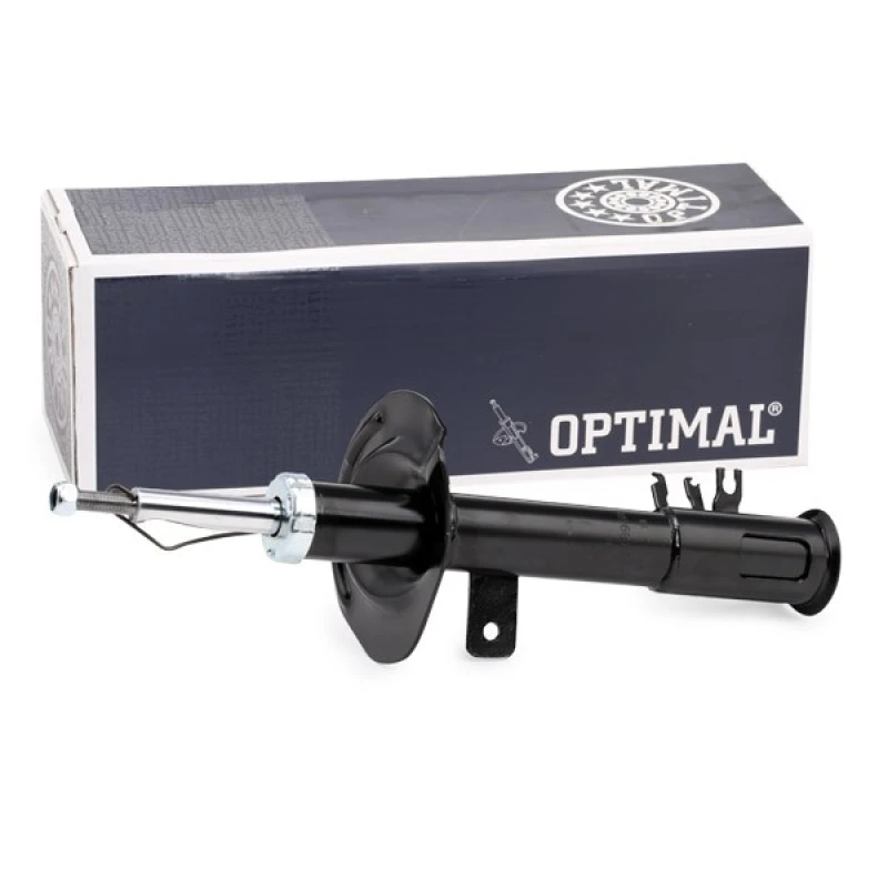 Image of OPTIMAL A-3189GR Shock absorber Front Axle Right, Gas Pressure, Twin-Tube, Suspension Strut, Bottom Clamp Shock Absorber (854)