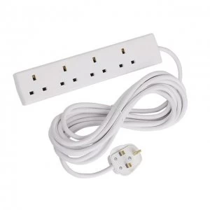 Image of Extension Lead 5 Metres 13 Amp 4 Covered Sockets
