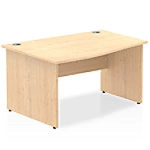 Image of Impulse Panel End 1400 Left Hand Wave Desk Maple