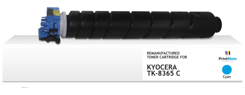 Image of PrintMate KYOCERA TK-8365C. remanufactured toner. Cyan 12000p