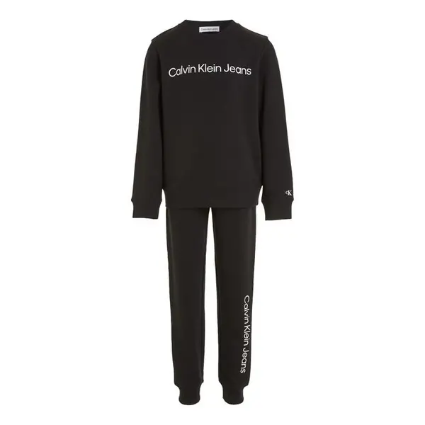 Image of Calvin Klein Jeans Institute Logo Tracksuit Set Juniors - Black One Size